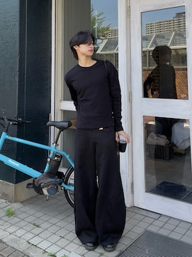 「EPNK（イーピーエヌケー）のアイテム」を使った、まつやまこうたさん（メンズ・172cm）の春コーディネート