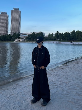 「アイテム（サンダル）」を使った、まつやまこうたさん（メンズ・172cm）の秋コーディネート