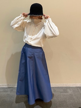 「Te chichi TERRASSE（テチチテラス）のアイテム（帽子）」を使った、maoさん（レディース・150cm）の春コーディネート