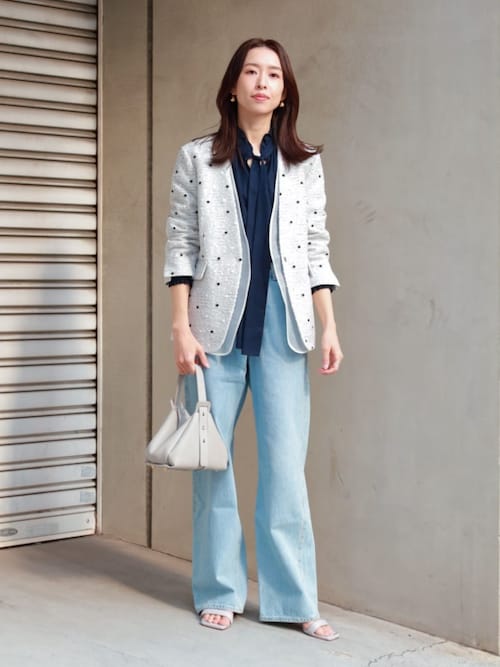 グロスアムンゼン フリルカラーリボンブラウス（シャツ/ブラウス