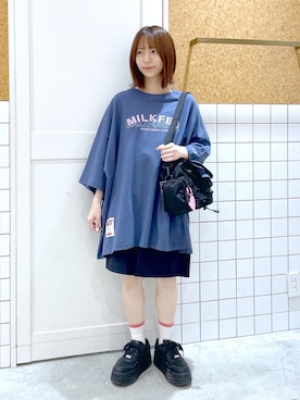 「MILKFED.（ミルクフェド）のアイテム」を使った、ぱるさん（レディース・150cm）の夏コーディネート