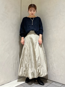 ラメMIXニットプルオーバー/冬服を使ったレディース人気