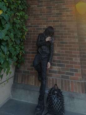 「DEMONIA（デモニア）のアイテム」を使った、J1Lさん（メンズ・177cm）の冬コーディネート