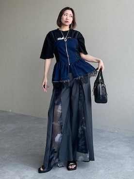 「HARE（ハレ）のアイテム（イヤリング）」を使った、hare_usamiさん（レディース・158cm）の春コーディネート