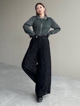 「アイテム（イヤリング）」を使った、hare_usamiさん（レディース・158cm・30代）の秋コーディネート