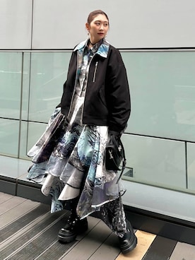 「HARE（ハレ）のアイテム（ジャケット/アウター）」を使った、hare_usamiさん（レディース・158cm）の冬コーディネート