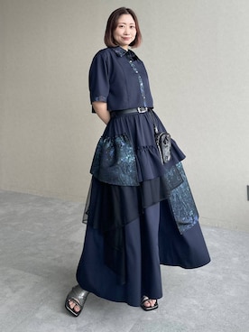 「アイテム（ポーチ）」を使った、hare_usamiさん（レディース・158cm）の春コーディネート