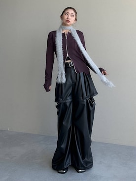「アイテム（カーゴパンツ）」を使った、hare_usamiさん（レディース・158cm）の秋コーディネート