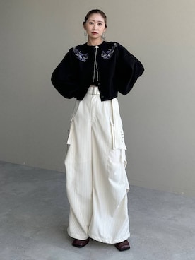 「アイテム（ピアス（両耳用））」を使った、hare_usamiさん（レディース・158cm・30代）の秋コーディネート