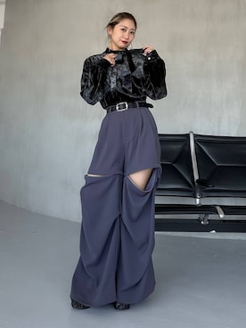 「アイテム（カーゴパンツ）」を使った、hare_usamiさん（レディース・158cm・30代）の秋コーディネート