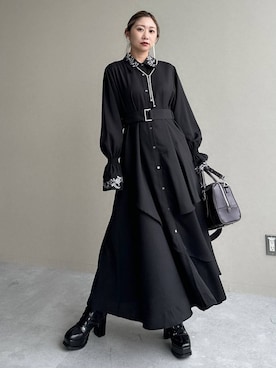 「アイテム（イヤリング）」を使った、hare_usamiさん（レディース・158cm・30代）の秋コーディネート