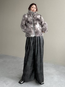 「アイテム（ブーツ、シルバー系）」を使った、hare_usamiさん（レディース・158cm）の秋コーディネート