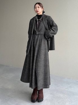 「アイテム（ワンピース、その他）」を使った、hare_usamiさん（レディース・158cm）の秋コーディネート