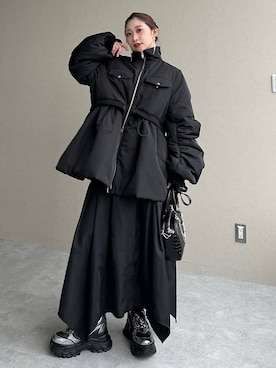 「HARE（ハレ）のアイテム（ジャケット/アウター）」を使った、hare_usamiさん（レディース・158cm）の冬コーディネート