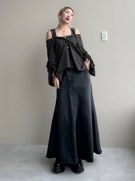 「アイテム（イヤリング）」を使った、hare_usamiさん（レディース・158cm・30代）の夏コーディネート