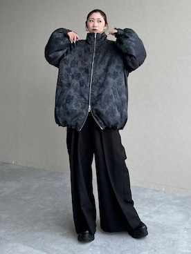 「アイテム（ブルゾン）」を使った、hare_usamiさん（レディース・158cm・30代）の冬コーディネート