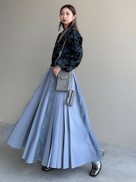 「アイテム（ピアス（両耳用））」を使った、hare_usamiさん（レディース・158cm・30代）の秋コーディネート