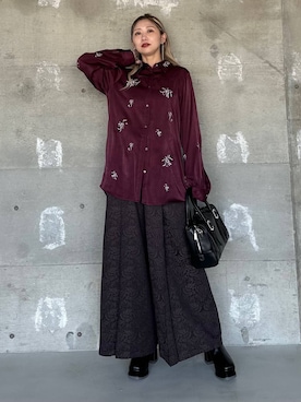 「HARE（ハレ）のアイテム（ボストンバッグ）」を使った、hare_usamiさん（レディース・158cm）の秋コーディネート