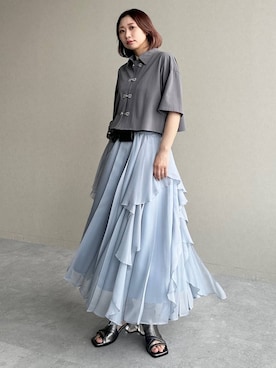 「HARE（ハレ）のアイテム（スカート）」を使った、hare_usamiさん（レディース・158cm）の春コーディネート