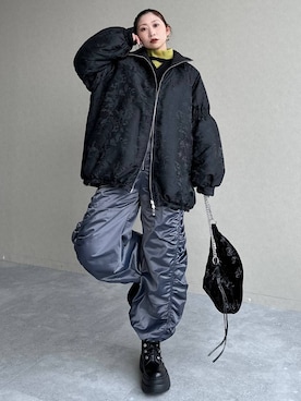 「アイテム（ブルゾン）」を使った、hare_usamiさん（レディース・158cm・30代）の冬コーディネート