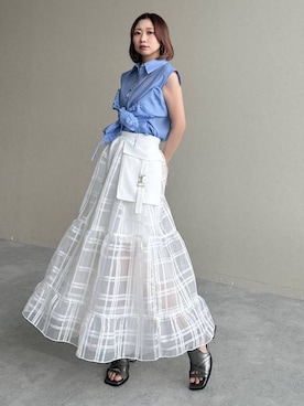 「HARE（ハレ）のアイテム（イヤリング）」を使った、hare_usamiさん（レディース・158cm）の春コーディネート