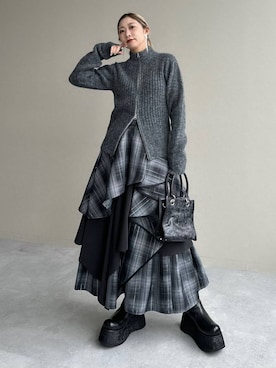 「アイテム（イヤリング）」を使った、hare_usamiさん（レディース・158cm・30代）の秋コーディネート