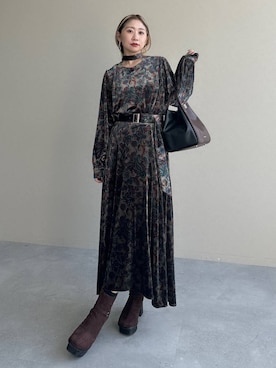 「アイテム（ピアス（両耳用））」を使った、hare_usamiさん（レディース・158cm・30代）の秋コーディネート