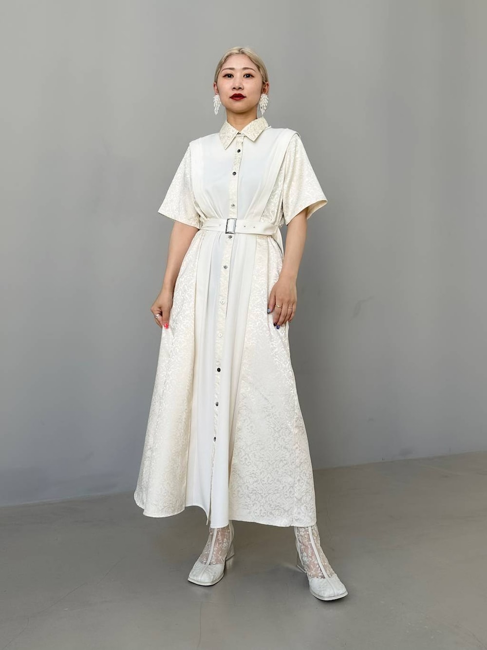 HARE カットアウトジャガードキリカエワンピース 24年製✨ハレ カット