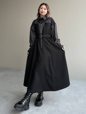 「アイテム（ワンピース/ドレス）」を使った、hare_usamiさん（レディース・158cm・30代）の秋コーディネート