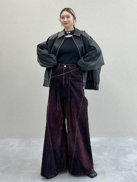 「アイテム（ピアス（両耳用））」を使った、hare_usamiさん（レディース・158cm・30代）の秋コーディネート