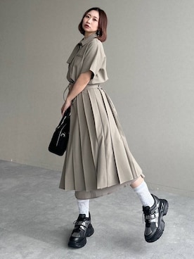 「HARE（ハレ）のアイテム（イヤリング）」を使った、hare_usamiさん（レディース・158cm）の春コーディネート