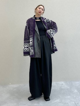 「アイテム（ピアス（両耳用））」を使った、hare_usamiさん（レディース・158cm・30代）の秋コーディネート