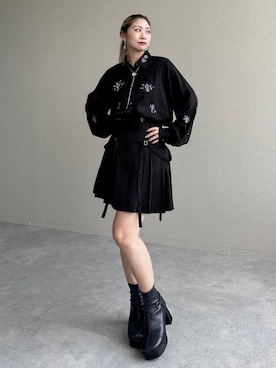 「アイテム（ピアス（両耳用））」を使った、hare_usamiさん（レディース・158cm・30代）の秋コーディネート