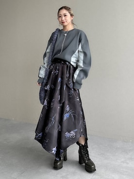 「アイテム（ピアス（両耳用））」を使った、hare_usamiさん（レディース・158cm・30代）の秋コーディネート
