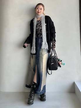 「アイテム（スカート）」を使った、hare_usamiさん（レディース・158cm・30代）の秋コーディネート