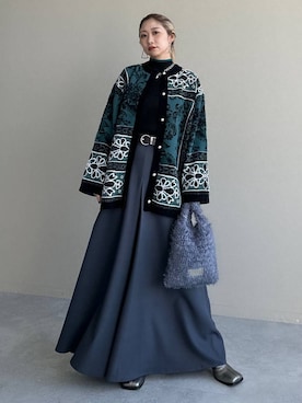 「アイテム（ピアス（両耳用））」を使った、hare_usamiさん（レディース・158cm・30代）の秋コーディネート