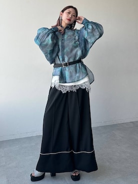 「HARE（ハレ）のアイテム（イヤリング）」を使った、hare_usamiさん（レディース・158cm）の春コーディネート