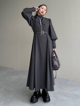 「アイテム（イヤリング）」を使った、hare_usamiさん（レディース・158cm・30代）の秋コーディネート