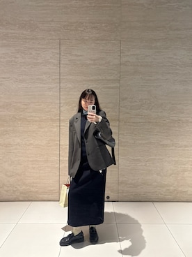 勝田里奈さん（レディース・161cm）の春コーディネート