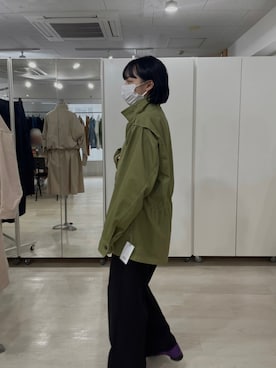 「勝田里奈」｜「アイテム（ジャケット/アウター）」を使った、勝田里奈さん（レディース・161cm）の秋コーディネート