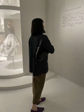 「勝田里奈」｜「アイテム（ジャケット/アウター）」を使った、勝田里奈さん（レディース・161cm）の春コーディネート