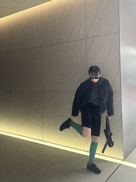 「JIL SANDER（ジルサンダー）のアイテム」を使った、勝田里奈さん（レディース・161cm）の冬コーディネート