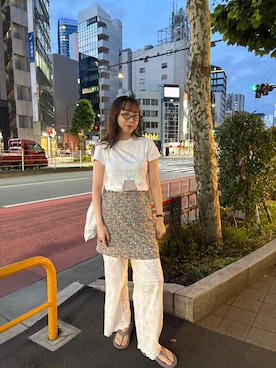 「アイテム（ファッション雑貨）」を使った、勝田里奈さん（レディース・161cm・20代）の夏コーディネート