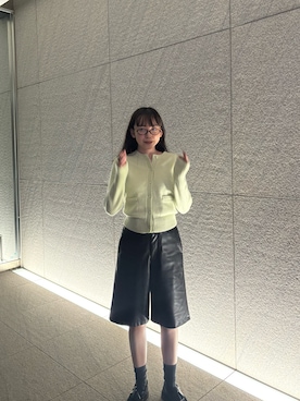 勝田里奈さん（レディース・161cm）の秋コーディネート