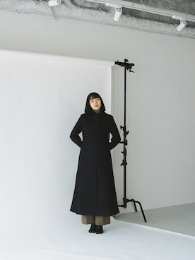 「勝田里奈」｜「アイテム（ジャケット/アウター）」を使った、勝田里奈さん（レディース・161cm）の冬コーディネート