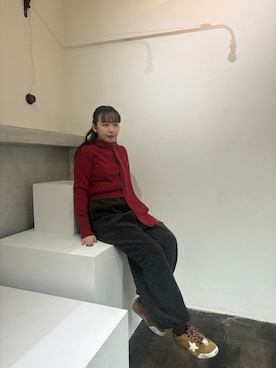 「アイテム（ソックス/靴下）」を使った、勝田里奈さん（レディース・161cm・20代）の秋コーディネート