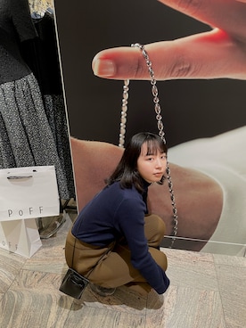 「勝田里奈」｜「アイテム（パンツ）」を使った、勝田里奈さん（レディース・161cm）の春コーディネート
