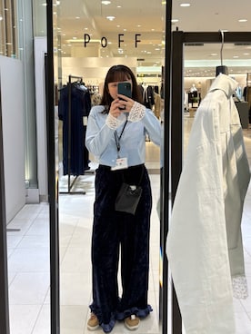 「アイテム（リング）」を使った、勝田里奈さん（レディース・161cm・20代）の秋コーディネート