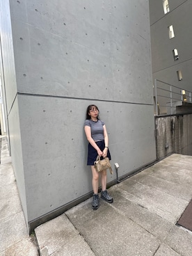 「アイテム（ハンドバッグ）」を使った、勝田里奈さん（レディース・161cm・20代）の夏コーディネート