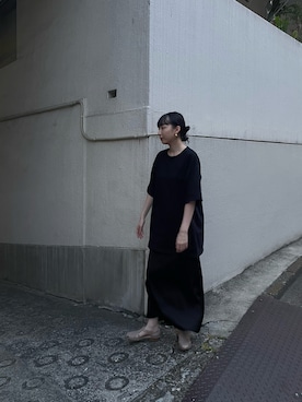 「Steven Alan（スティーブンアラン）のアイテム（サンダル）」を使った、勝田里奈さん（レディース・161cm）の夏コーディネート